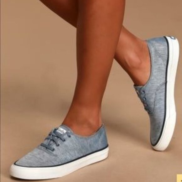 Keds Surfer Classic Chambray Sneaker EUC sz 8.5 US - Picture 1 of 16